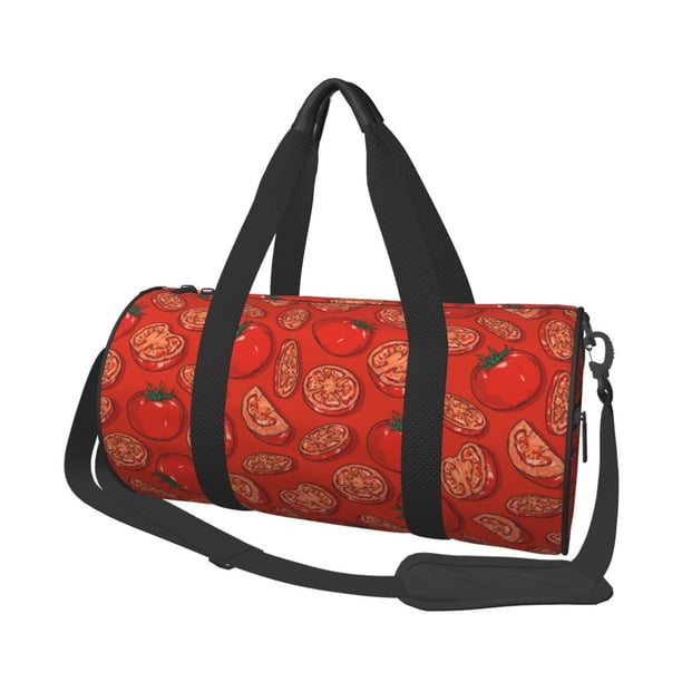 Easygdp Tomatoes Bolsa de Viaje, Bolsa de Mano, Bolsa de Gimnasio, Bolsa de Equipaje para Viaje