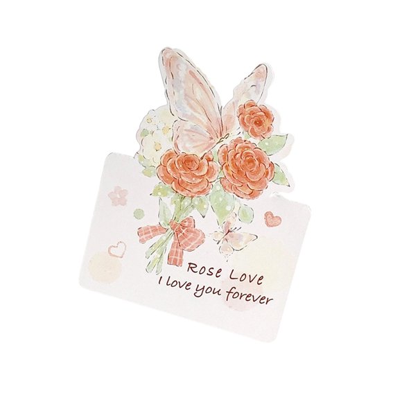 SLYNSHome Flowers Birthday Cards Happy Birthday Card,Flower Bouquet Birthday Gift Card for Women Wife Mom Daughter Sister