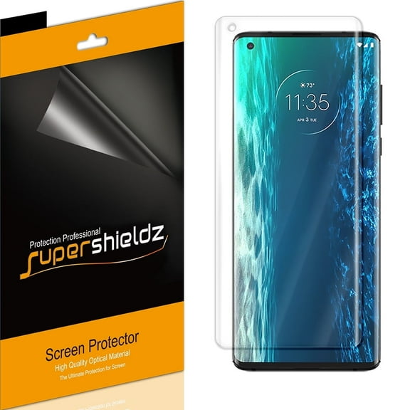 [2-Pack] Supershieldz for Motorola Edge Screen Protector, [Full Screen Coverage] Anti-Bubble High Definition (HD) Clear Shield