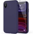 thumbnail image 1 of iPhone Xs Max Case with Screen Protector,Soft Liquid Silicone Gel Rubber Bumper Cover,Slim Fit Shockproof Protective Phone Case for iPhone Xs Max Dark Blue, 1 of 8