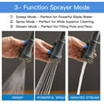 thumbnail image 5 of BWE Touchless Kitchen Faucet with Pull Out Sprayer 3 Spray Modes Oil Rubbed Bronze Single Handle High Arc Kitchen Sink Faucet with Deck Plate Lead-Free Commercial Bar Farmhouse Pull Down Sprayer, 5 of 6