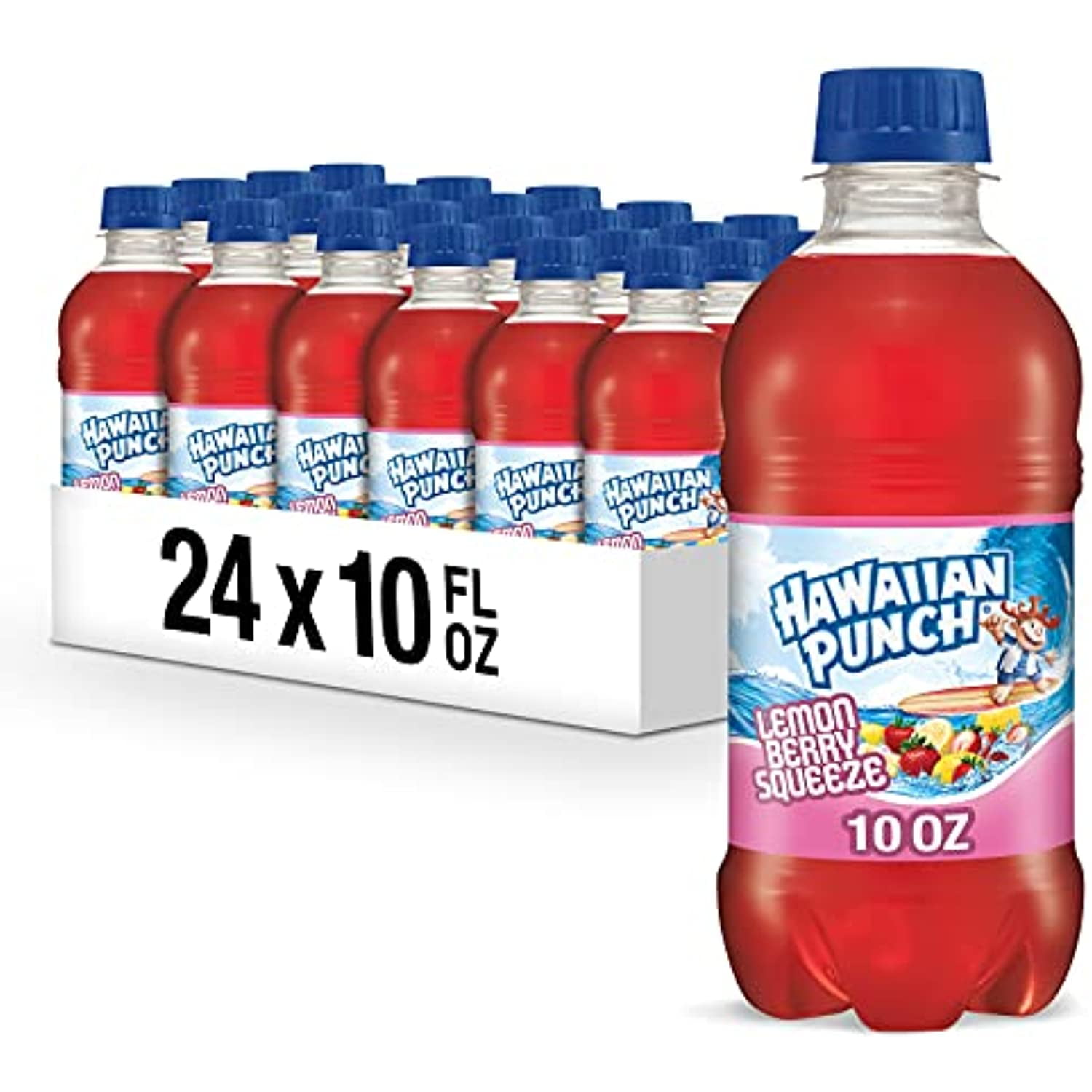 Hawaiian Punch Lemon Berry Squeeze, 10 Fl Oz Bottles (Pack Of 24