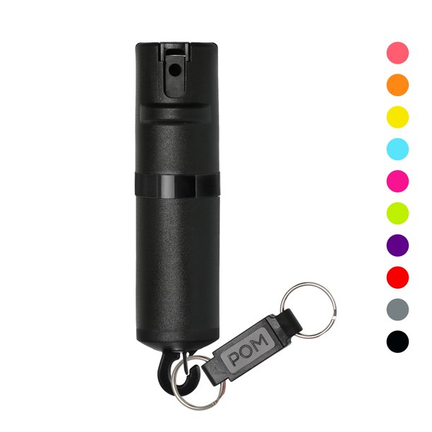 POM Pepper Spray OneWay Snap Ring Maximum Strength OC Spray Safety