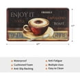 thumbnail image 4 of Coffee Kitchen Mat Pain Relief Padded Kitchen Mats Non Slip Kitchen Runner Rug Throw RugsFloor Mats for in Front of Sink- 30" X 17" Inch, 4 of 5