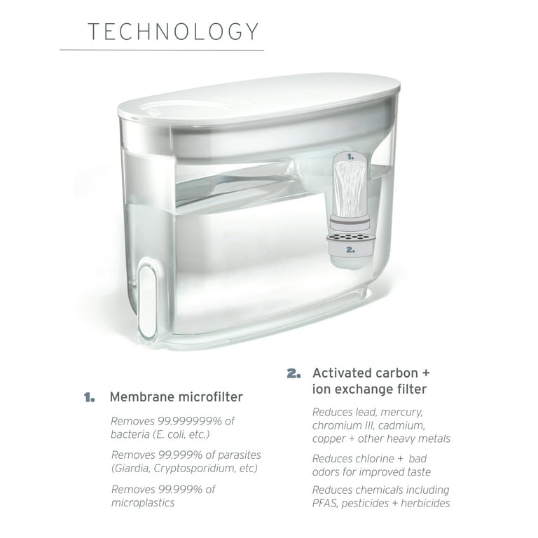 LifeStraw Home 18-Cup Water Filter Dispenser; Pebble - Walmart.com