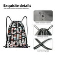 thumbnail image 3 of Kdxio Geometric Sports Energetic Burst Print Drawstring Backpack Bag,Waterproof Draw String Back Sack, Gym Drawstring Bags Swim Bag For Unisex, 3 of 5