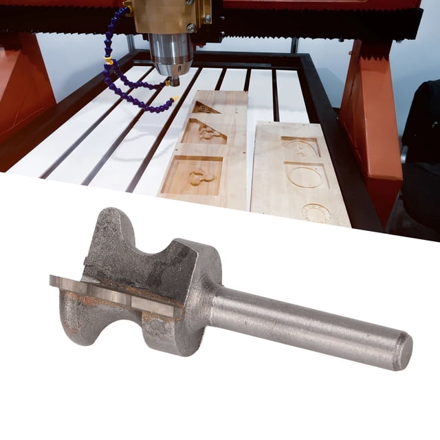 LAFGUR Drawer Pull Bit, Finger Pull Bit Grinding Technology With 1/4in Round Shank For Hardwood For Cork Wood