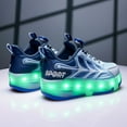 thumbnail image 5 of Kids LED Roller Skate Shoes with Wheel Light up Roller Shoes Kids Skates Sneakers Gift for Girls Boys Children, 5 of 20