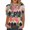 Multicolor womens tops summer, variant on USSUMA Womens Summer Tops Button Graphic Cute T-Shirts for Women Trendy Diamond Print Womens Blouses and Tops Dressy 3/4 Sleeve V Neck Tunic Plus Size Shirts for Women