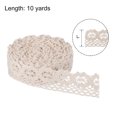 thumbnail image 2 of Uxcell Lace Trim Ribbon 10 Yards 1 Inch Cotton Elastic Trim for Craft,Gift Wrappers,Headbands,Beige Style 11, 2 of 5