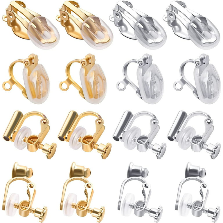 Earrings Converter Pierced to Clip On in Silver or Gold