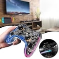 thumbnail image 3 of Controlador de juego para teléfono transparente con luz colorida, pequeña consola de juegos recargable, regalo para niños y adultos, 3 of 5