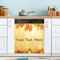 thumbnail image 5 of GZHJMY Autumn Maple Leaves Custom Name Dishwasher Magnet Cover Stickerative Refrigerator Magnet Panel Decal Cover for Home Kitchen Appliance Home Decor, 5 of 6
