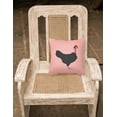 thumbnail image 2 of Pink Check Themed Fabric Decorative Pillow, 2 of 2