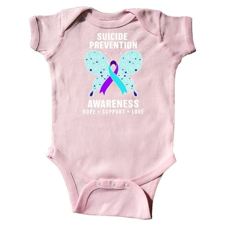 

Inktastic Suicide Prevention Awareness Hope Support and Love Gift Baby Boy or Baby Girl Bodysuit