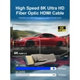 thumbnail image 5 of 100FT Hybrid Active Optical Fiber HDMI Cable; 8K@60Hz 4K@120Hz Dynamic HDR 10, eARC, HDCP2.2, 4:4:4 48Gbps CL3 Rated, 5 of 10
