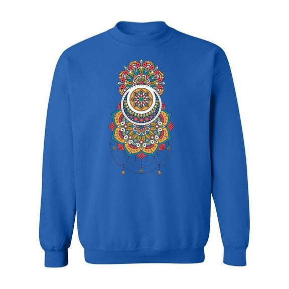 Detailed Mandala Design Sweatshirt Women -Image by Shutterstock, Female Large