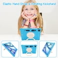 thumbnail image 2 of Case for Apple iPad Pro 11 5th 4th 3rd 2nd 1st Gen/ iPad Air 11 2024 M2/Air 4 5, Soft Silicone Drop Protection Rotating Kickstand with Shoulder Strap Pencil Holder Kids Friendly Lightweight, Skyblue, 2 of 6