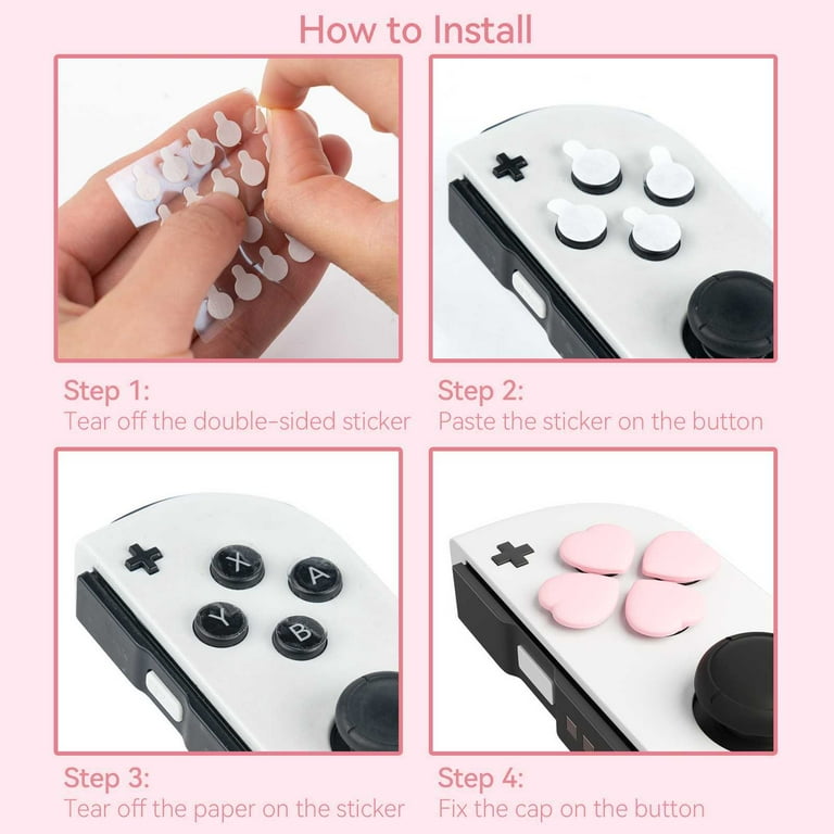 Nintendo Switch CAP GeekShare Heart Button Caps Compatible with Nintendo Switch