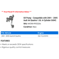 thumbnail image 2 of Pump - Compatible with 2001 - 2005 Audi A4 Quattro 1.8L 4-Cylinder DOHC 2002 2003 2004, 2 of 2