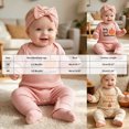 thumbnail image 3 of CAUYDY Infant Boy Bodysuit Preemie Long Sleeve Romper for Girl Newborn Soft Sleepers Fall Winter Baby Pajamas 0-3M 6-9M 12-18M Sizes 3-6 Months,Beige, 3 of 6