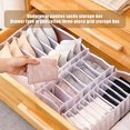 thumbnail image 2 of Caja de almacenamiento de ropa interior de 3 uds, cajón organizador plegable, cajón organizador caja de almacenamiento lavable para ropa interior, sujetadores y calcetines ER, 2 of 5