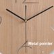 thumbnail image 3 of Reloj de pared Vhermosa con pilas tictac silencioso estilo pastoral granja redonda de madera, 3 of 5