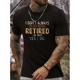 thumbnail image 1 of Men's Creative Top, Casual Short Sleeve Crew Neck T-shirt, Men's Clothing For Summer Outdoor, 1 of 8