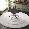 thumbnail image 2 of SAFAVIEH Florida Mason Bordered Shag Area Rug, Creme, 10' x 10' Round, 2 of 10