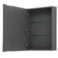 thumbnail image 3 of Wyndham Collection Daria 80" No-Sink Wood Double Bathroom Vanity in Gray/Chrome, 3 of 3