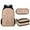 Cute Corgi Dog Paw, variant on KUIFORTI Football Print Shoulder Bag Handbag Pencil Container Bag Backpack Lunch Pouch Zipper Closure, Set of 3