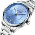 thumbnail image 4 of CURREN Classy Watches for Men with Stainless Steel Band Casual Male Quartz Wristwatches Fashion Business Clock, 4 of 6