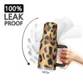 thumbnail image 3 of 40oz Tumbler with Handle and Straw, Vacuum Insulated Stainless Steel Travel Mug, Fits Car Cup Holder, Animal Print, 3 of 6