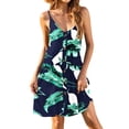 thumbnail image 3 of TARAINYA Summer Dresses for Women Casual V Neck Sleeveless Sundresses Floral Beach Short Dress with Pockets, 3 of 8