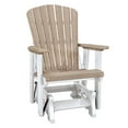 thumbnail image 5 of OS Home and Office Furniture 27" Resin Fan Back Glider in Weatherwood/White, 5 of 5