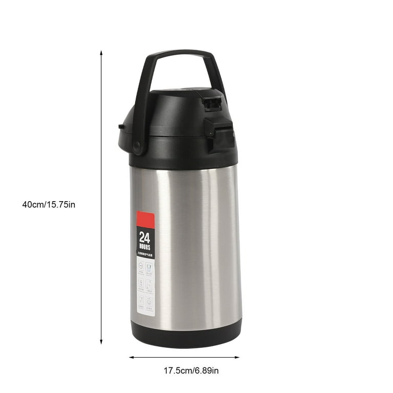 Easy Operation 304 Stainless Steel Thermos Dispenser - Coffee Milk Office  Thermal 360 Rotation Airpot Tea Car - AliExpress