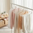 thumbnail image 2 of 10 Packs Plastic Non-Slip Hangers with Pinch Clips, Durable Space Saving Clothes Hangers for Clothing White, 2 of 6