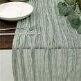thumbnail image 5 of ChromaMuse 1 Pcs Cheesecloth Table Runner - 6Ft Boho Gauze Cheese Cloth Table Runners for Baby Shower Decoration Wedding Party Summer Garden Decor,Grey, 5 of 8