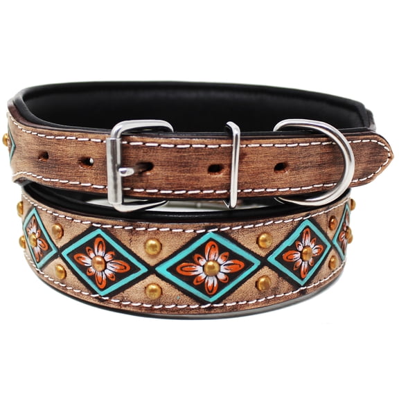 XSmall 9''- 13'' Rhinestone Dog Puppy Collar Crystal Cow Leather  6020