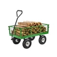 thumbnail image 1 of VEVOR Chariot de Jardin en Acier Capacité de 1200 Lb Chariot Utilitaire Robuste Pneus de 10 Po, 1 of 9