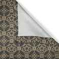 thumbnail image 4 of Ambesonne Antique Oriental Window Valance, Circle Floral Art, 54" X 18", Tan and Dark Sepia, 4 of 5