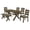 Nutmeg, variant on Coaster Alston 5-Piece Rectangular Dining Table Set, Knotty Nutmeg