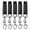 5pcs LOCK -Black-Black-433MHz, variant on Universal 433MHz Cloning Remote Control 4 Buttons | 5 Pack | Garage Door Opener, Electric Gate, Car Alarm Replacement Key Fob