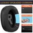 thumbnail image 4 of SOULWIT Mesh Fabric Replacement Earpads Cushions for Plantronics (Poly) Rig 600 Pro (HS/HX), Rig 700(HD/HX/HS), Rig 700 Pro(HS/HX), Rig 800(HD/HS/LX), Rig 800 Pro(HD/HX/HS), Rig 900 Max HX Headset, 4 of 6