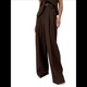 thumbnail image 2 of Pantalones de Trabajo para Mujer, de Pierna , de Vestir, de Cintura Alta, Informales, para Oficina y Negocios Color Café L, 2 of 8