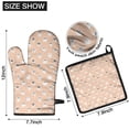 thumbnail image 6 of Minimalist Halloween Ghost Pattern Kitchen Oven Mitt and Pot Holder Sets 2 Pcs for Baking, Cooking and Grilling, Heat Resistant Up To 392 °F, 6 of 7