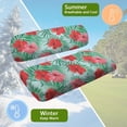 thumbnail image 5 of Uorisanigo Tropical Hibiscus Leaves Golf Cart Seat Covers Club Car Comfortable Seats Cushion Pad Breathable Golf Cart Seat Protector Cool in Summer and Warm in Winter, 5 of 7