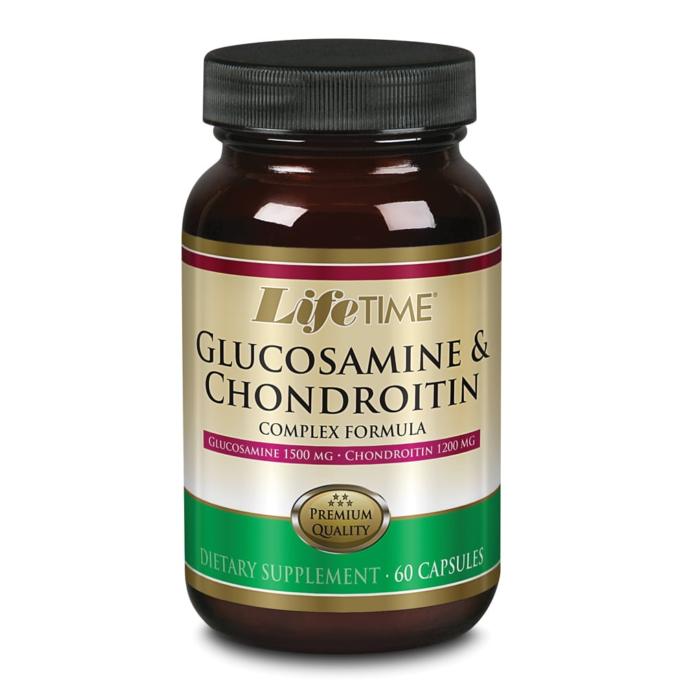 LifeTime Glucosamine(1,500 mg)& Chondroitin(1,200 mg)Complex Formula 60 Capsule