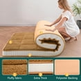thumbnail image 3 of Slsy Sherpa Japanese Floor Mattress, Twin/Full/Queen Size Futon Mattress, 4'' Thicken 2 Sided Tatami Mat, Foldable Tatami Mat Portable Dormitory Sleeping Pad, Roll Up Floor Lounger Bed for Adult Child, 3 of 12