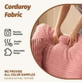 thumbnail image 2 of BIGSYY Cozy Square Ottoman, Comfortable Seating, No Assembly Required, Pink, 2 of 5